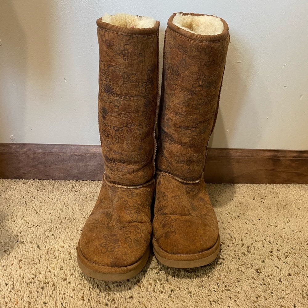 Size 9 women’s ugg boots.  Lightly worn
